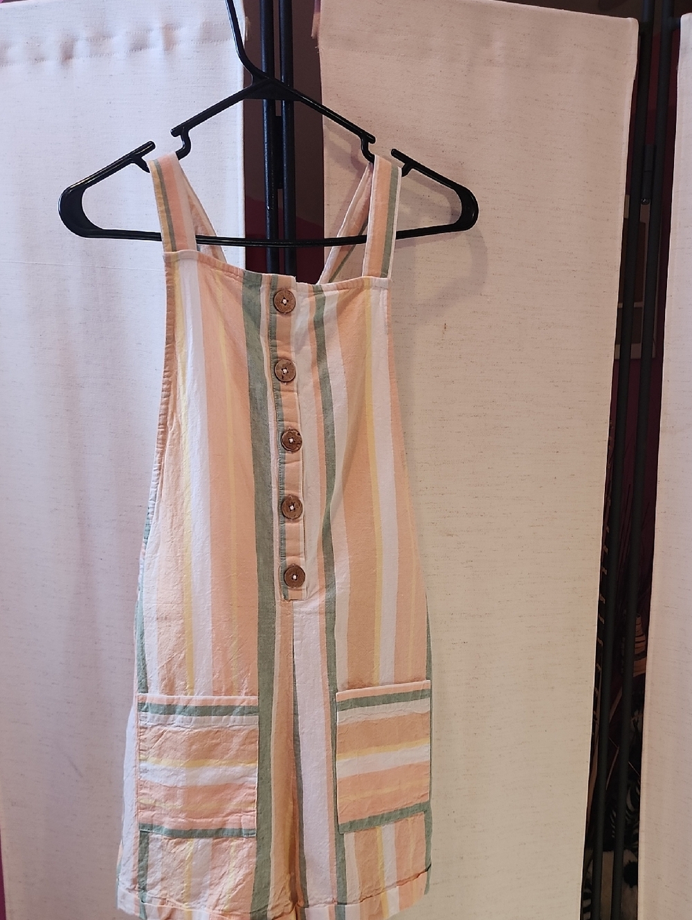 Roxy Pastel Striped Tank with Peach, Mint & Cream Hues